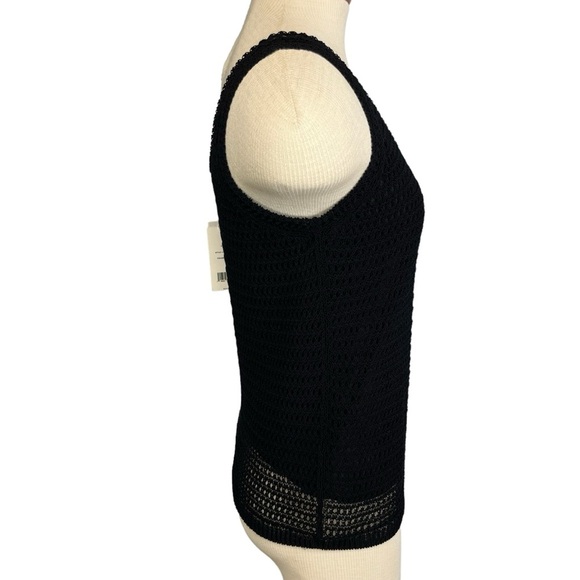 Vince Crochet Tank Top Womens Small in Black - Picture 7 of 12